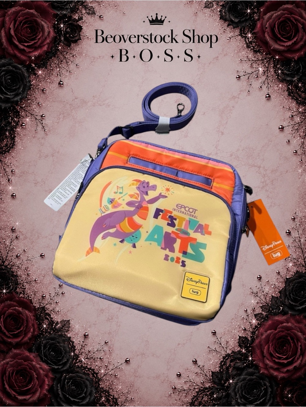New NWT Disney Parks Figment Festival of the Arts 2025 Crossbody Bag by Lug
